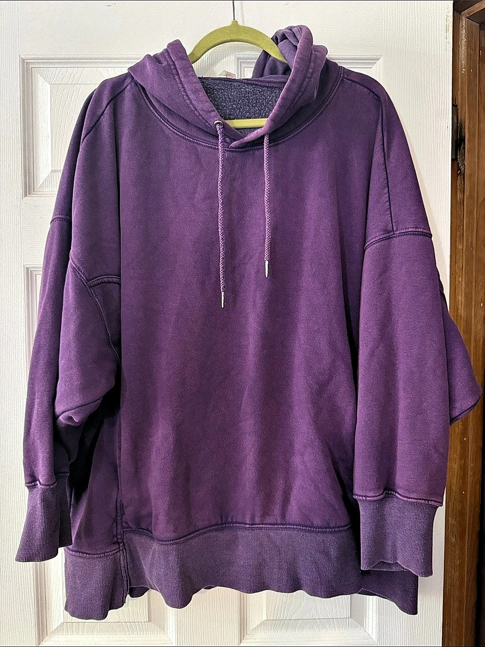 Free People Purple Oversized Hoodie
